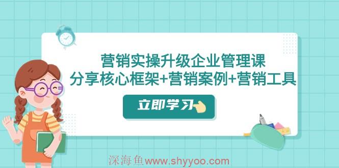营销实操升级·企业管理课：分享核心框架+营销案例+营销工具（课程+文档）_深海鱼课堂-深海鱼