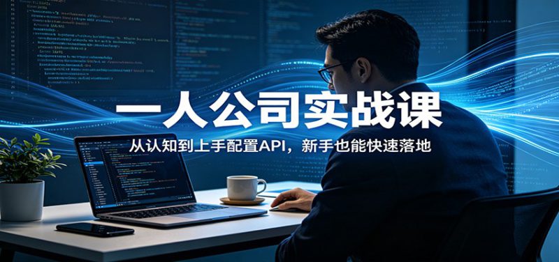 一人公司实战课：从认知到上手配置API，新手也能快速落地-深海鱼