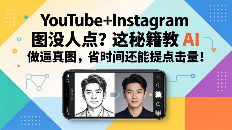 （17911期）YouTube+Instagram 图没人点？这秘籍教 AI 做逼真图，省时间还能提点击量-深海鱼