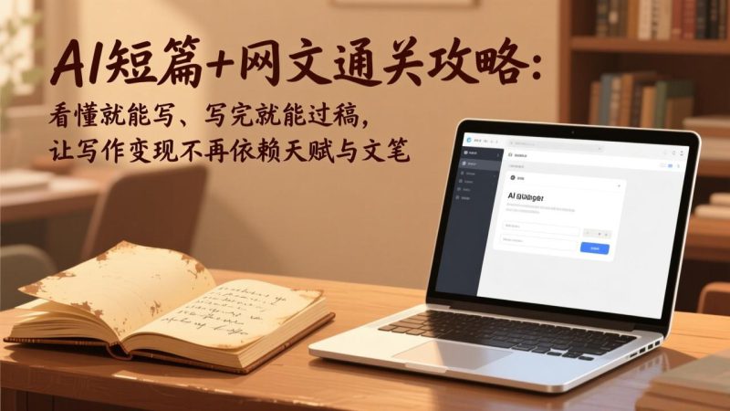 （18064期）AI短篇+网文通关攻略-更新4月：看懂就能写、写完就能过稿，让写作变现不再依赖天赋与文笔-深海鱼