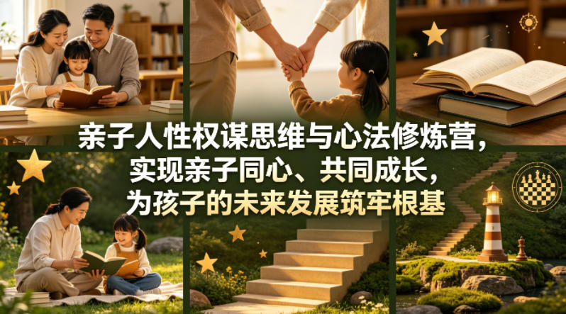 亲子人性权谋思维与心法修炼营，实现亲子同心、共同成长，为孩子的未来发展筑牢根基【音频】-深海鱼