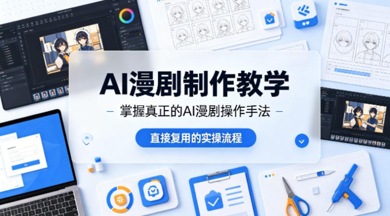AI漫剧制作教学，带你掌握真正的AI漫剧操作手法，直接复用的实操流程-深海鱼